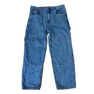 Vintage Empyre‎ Mens 34 Baggy Carpenter Denim Jeans Utility LightWash RelaxedFit